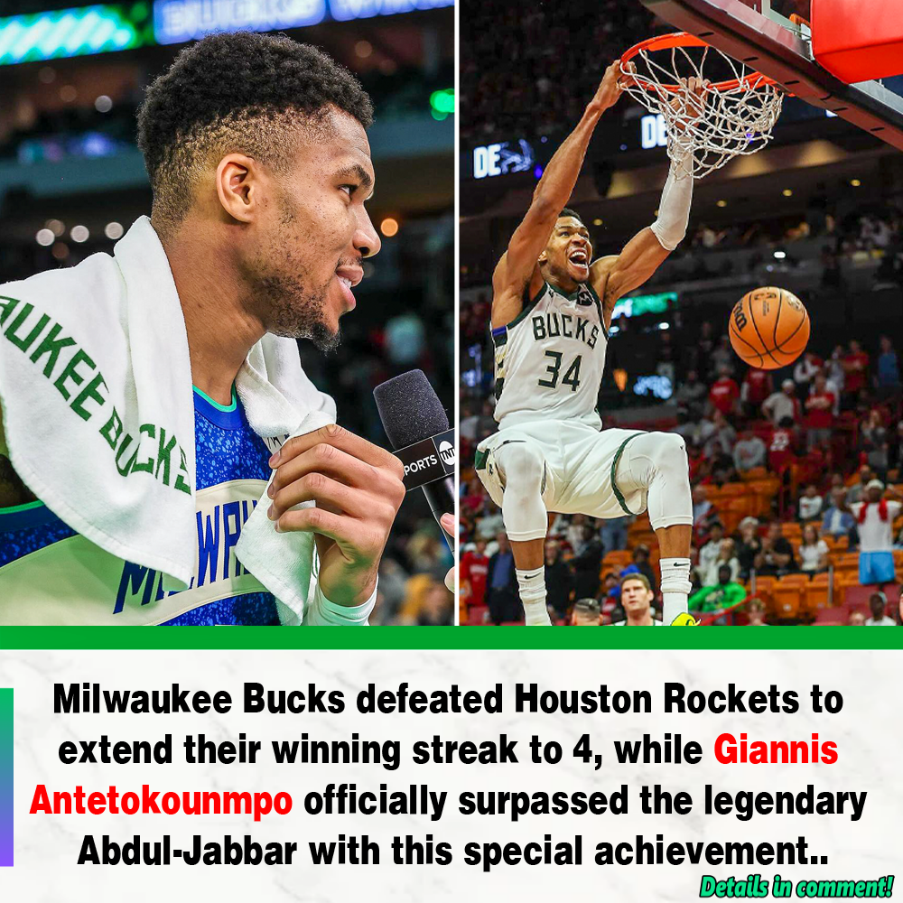 Milwaukee Bucks Defeated Houston Rockets To Extend Their Winning Streak ...