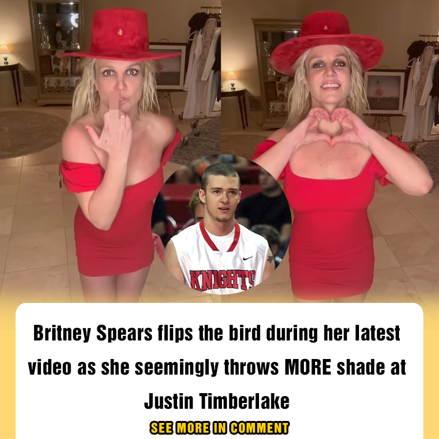 Britney Spears Flips The Bird During Her Latest Video As She Seemingly Throws More Shade At