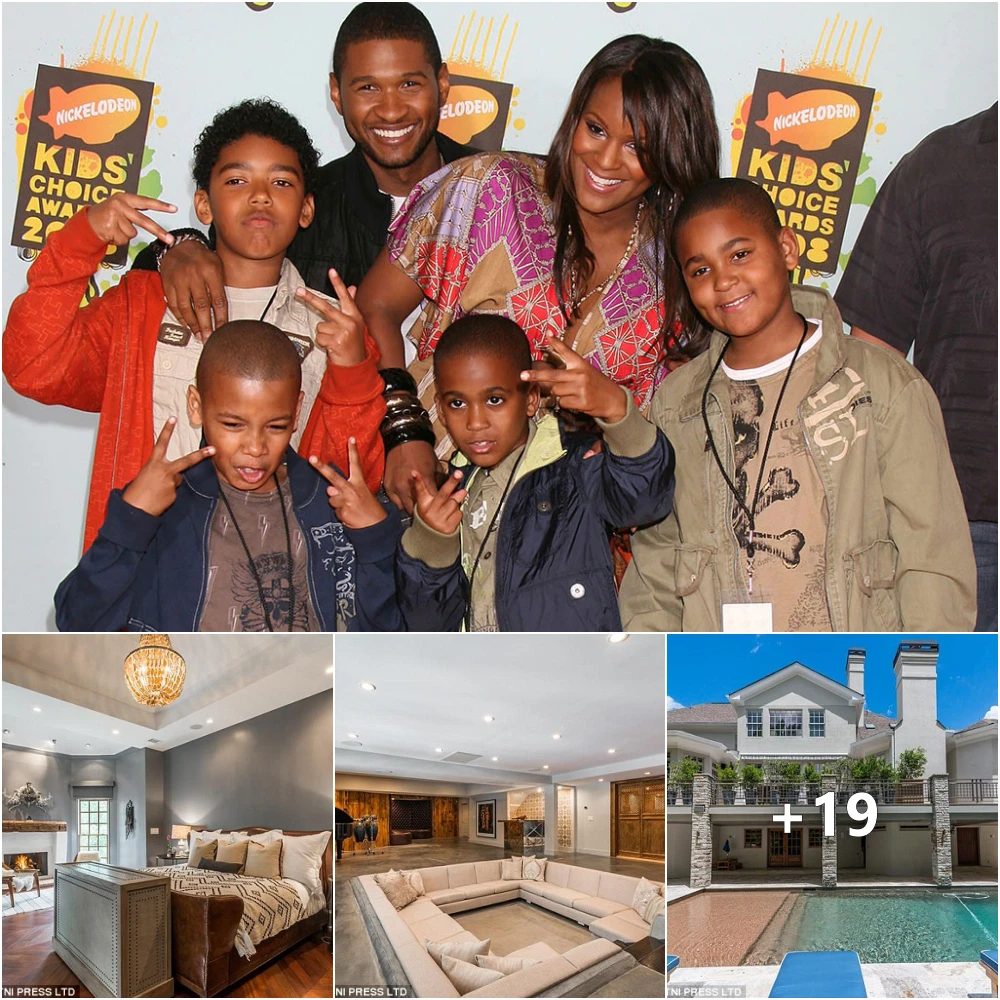 Usher owned his first mansion when he started his career at the age of