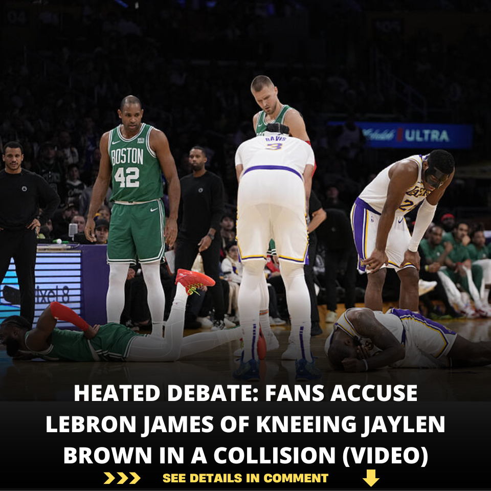 Heated Debate: Fans Accuse LeBron James Of Kneeing Jaylen Brown In A ...