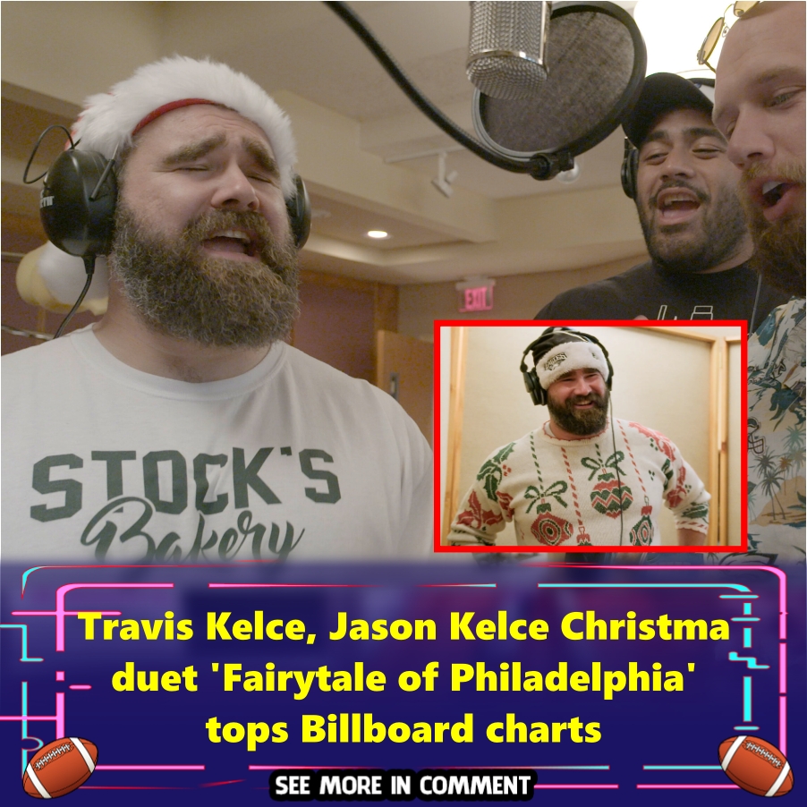 Travis Kelce, Jason Kelce Christmas duet 'Fairytale of Philadelphia