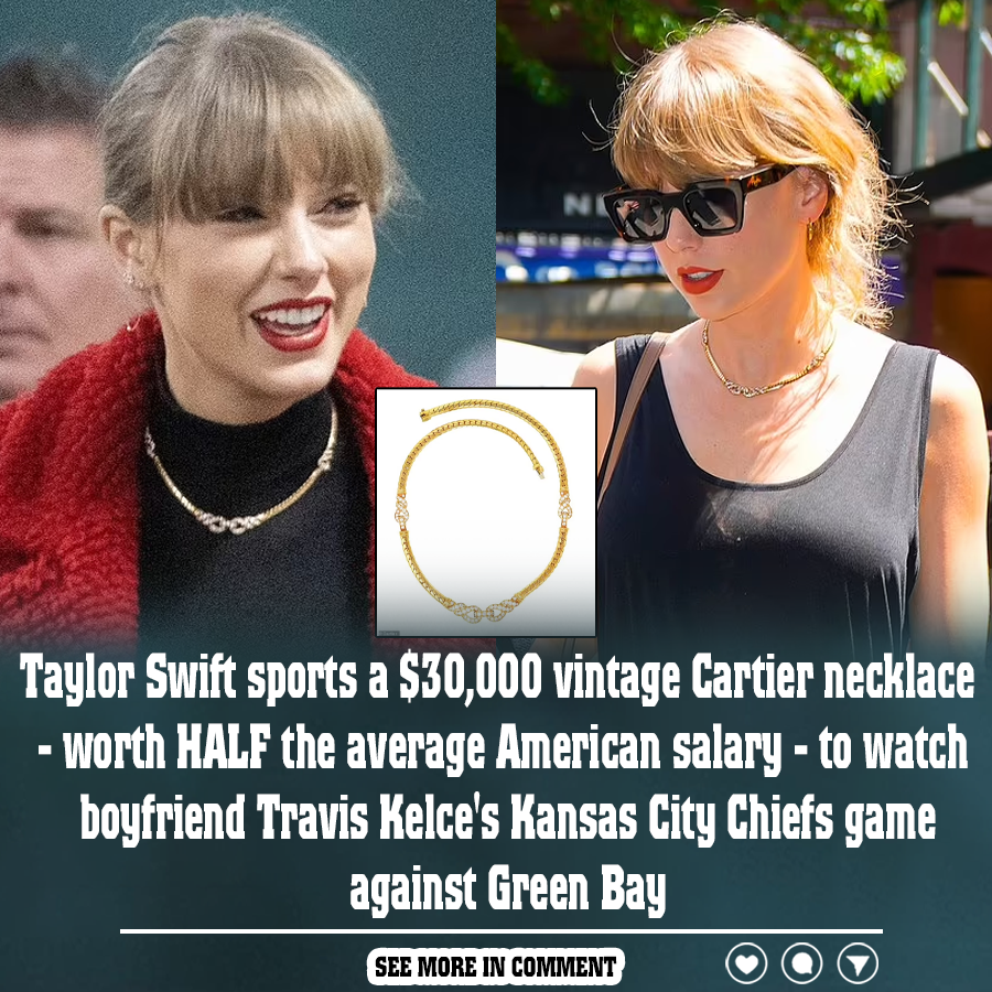 Taylor Swift sports a $30,000 vintage Cartier necklace - worth HALF the ...