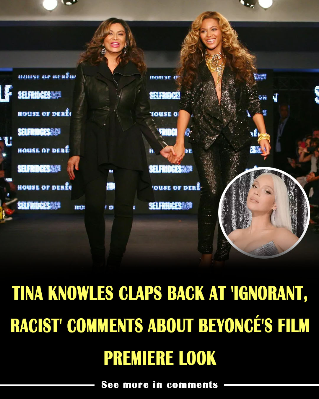 Tina Knowles Claps Back at 'Ignorant, Racist' Comments About Beyoncé's ...