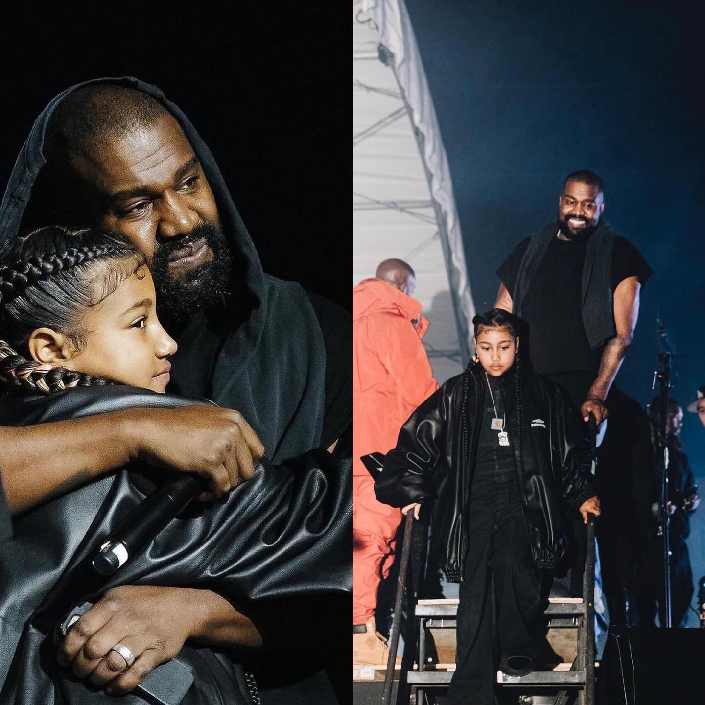 North West Hits The Stage With Her Father Kanye West Performing Her ...