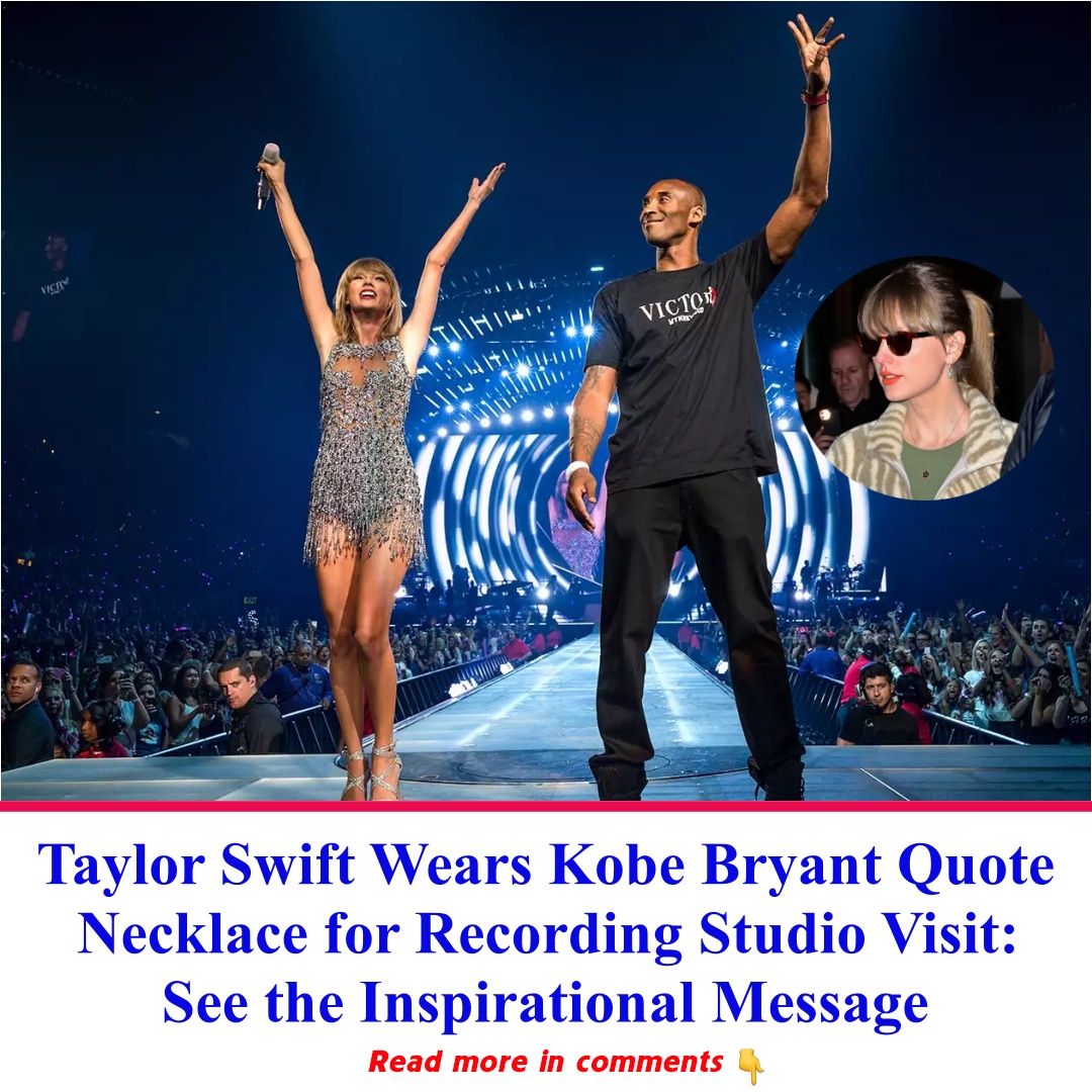 Taylor Swift Wears Kobe Bryant Quote Necklace for Recording Studio
