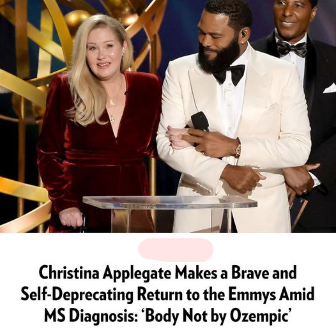 Christina Applegate Makes a Brave Return to the Emmys (in Velvet!) Amid