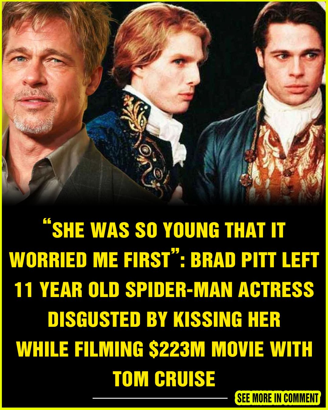 “She was so young that it worried me first”: Brad Pitt Left 11 Year Old ...