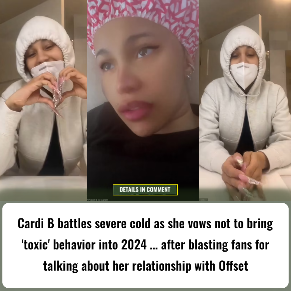 Cardi B Battles Severe Cold As She Vows Not To Bring 'toxic' Behavior ...