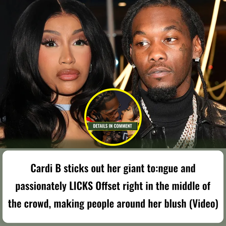 Cardi B sticks out her giant tongue and passionately LICKS Offset(02)