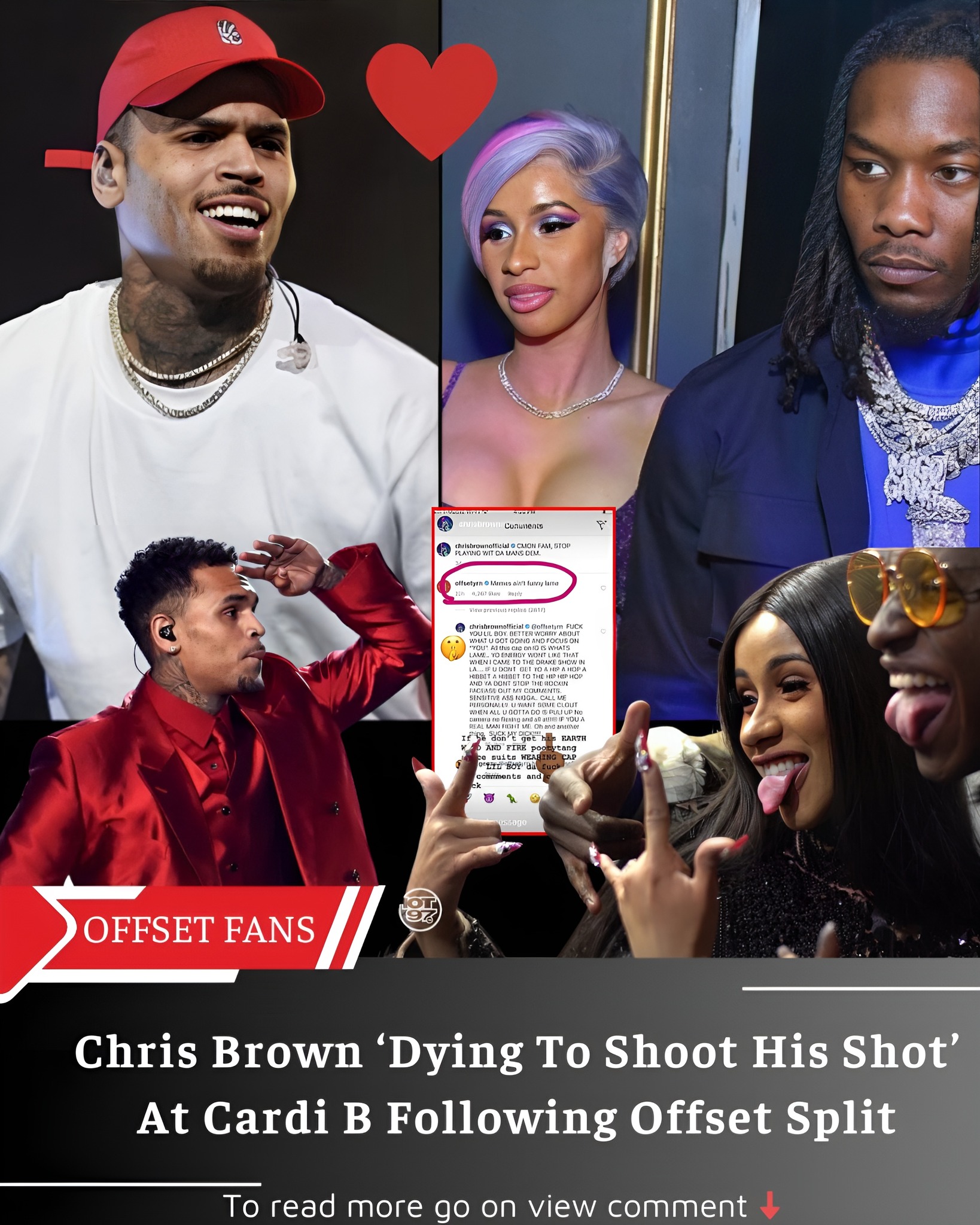 Chris Brown ‘Dying To Shoot His Shot’ At Cardi B Following Offset Split ...