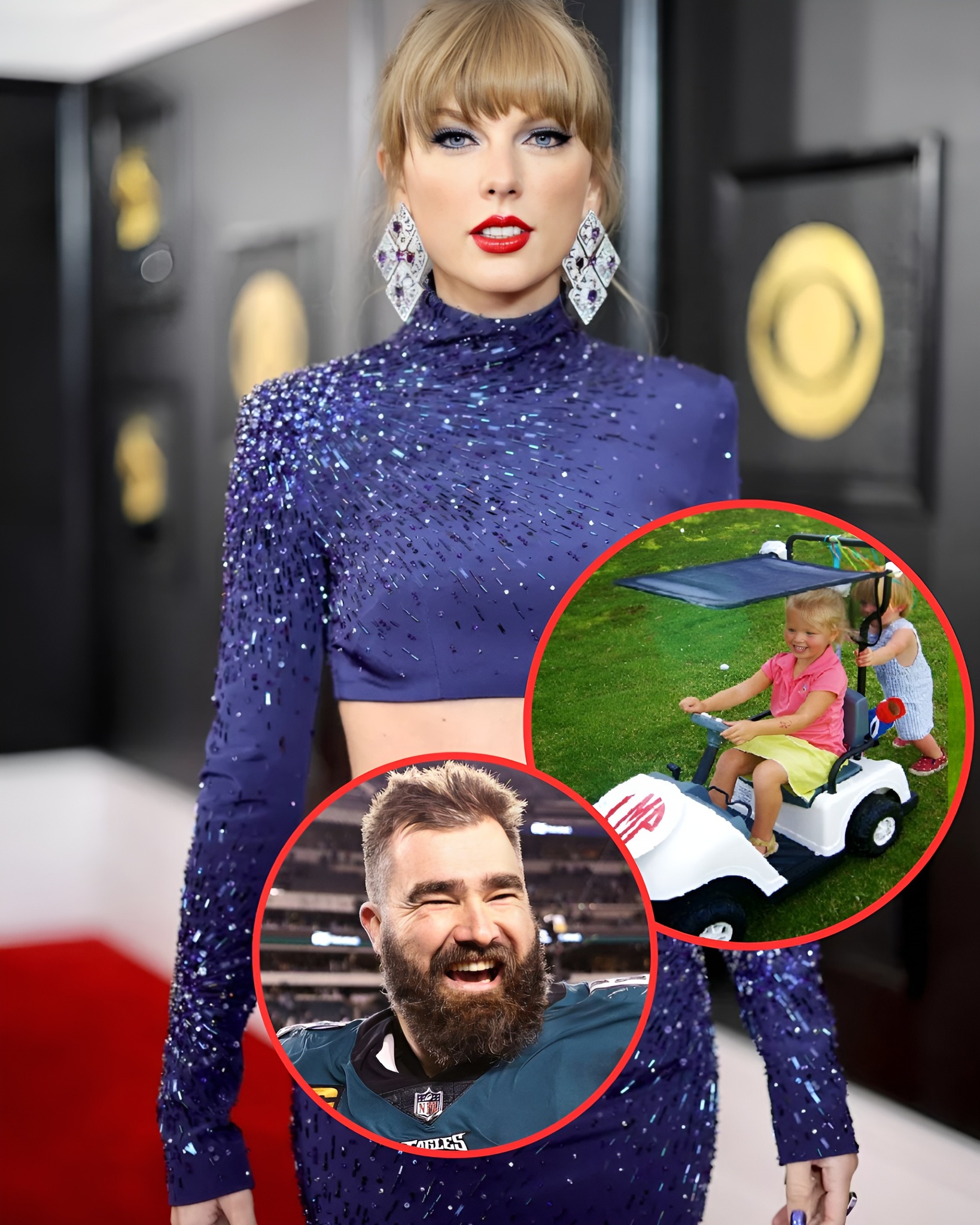 Taylor swift sυrprised Jason Kelce daυghter with a Mini Golf Carts TH