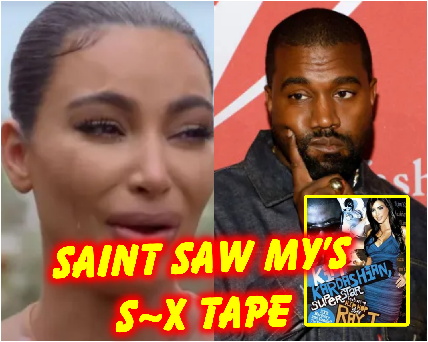 Kim Calls Ex Kanye West After Their Son Saint Sees An Ad For An Alleged Never Before Seen S~x