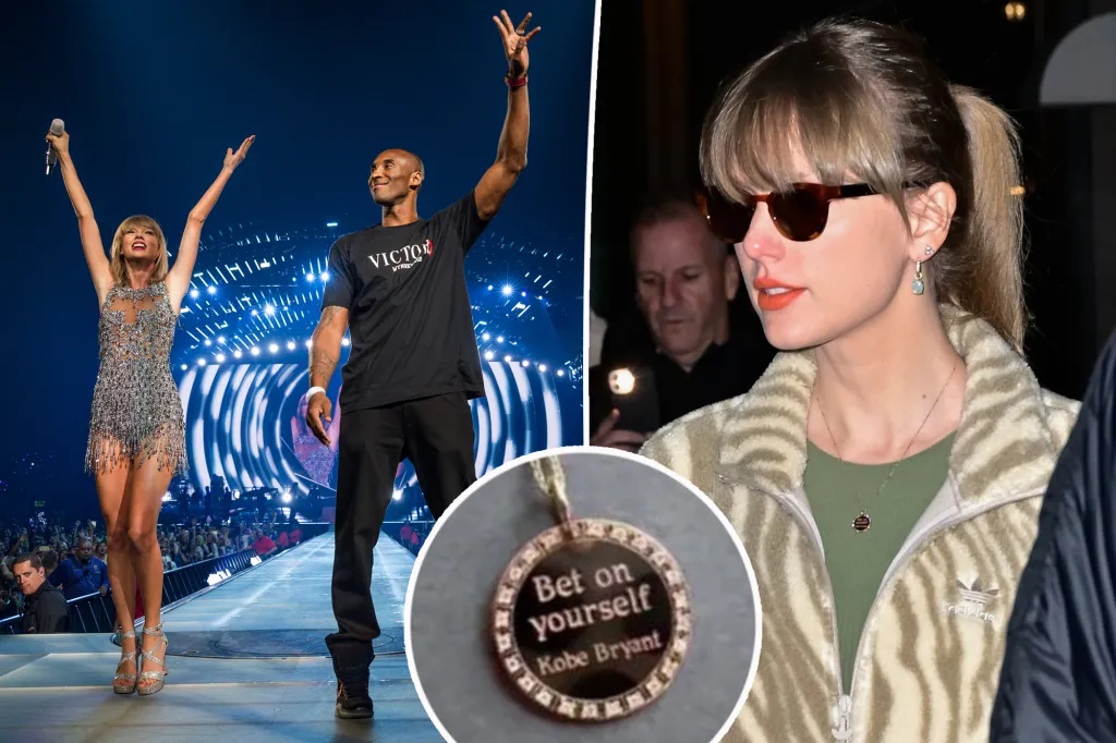Taylor Swift wears necklace with empowering Kobe Bryant quote for(02)