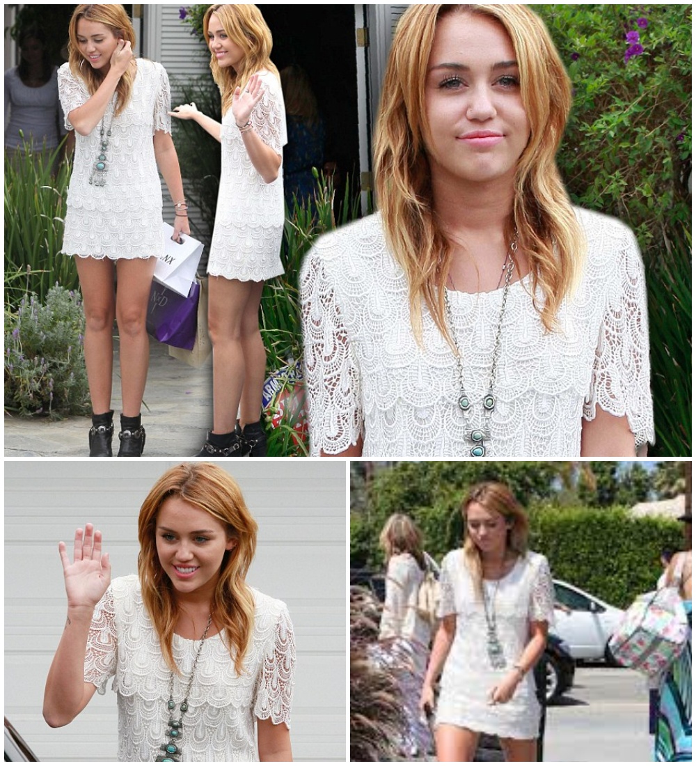 Miley Cyrυs’ Style Shift: From Bold to Barely There, White Lace Dress ...