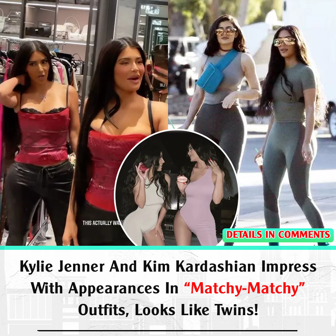 Kylie Jenner And Kim Kardashian Impress With Appearances In “matchy Matchy” Outfits Looks Like 