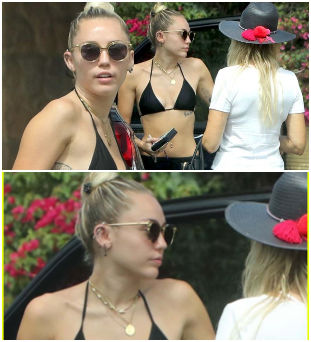 Miley Cyrus Radiates Boho Chic Vibes In Malibu Stylish Black Bikini