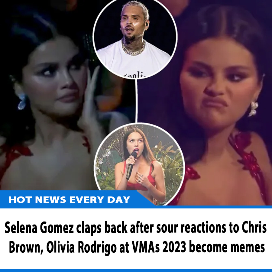 Selena Gomez Claps Back After Sour Reactions To Chris Brown Olivia Rodrigo At VMAs Become