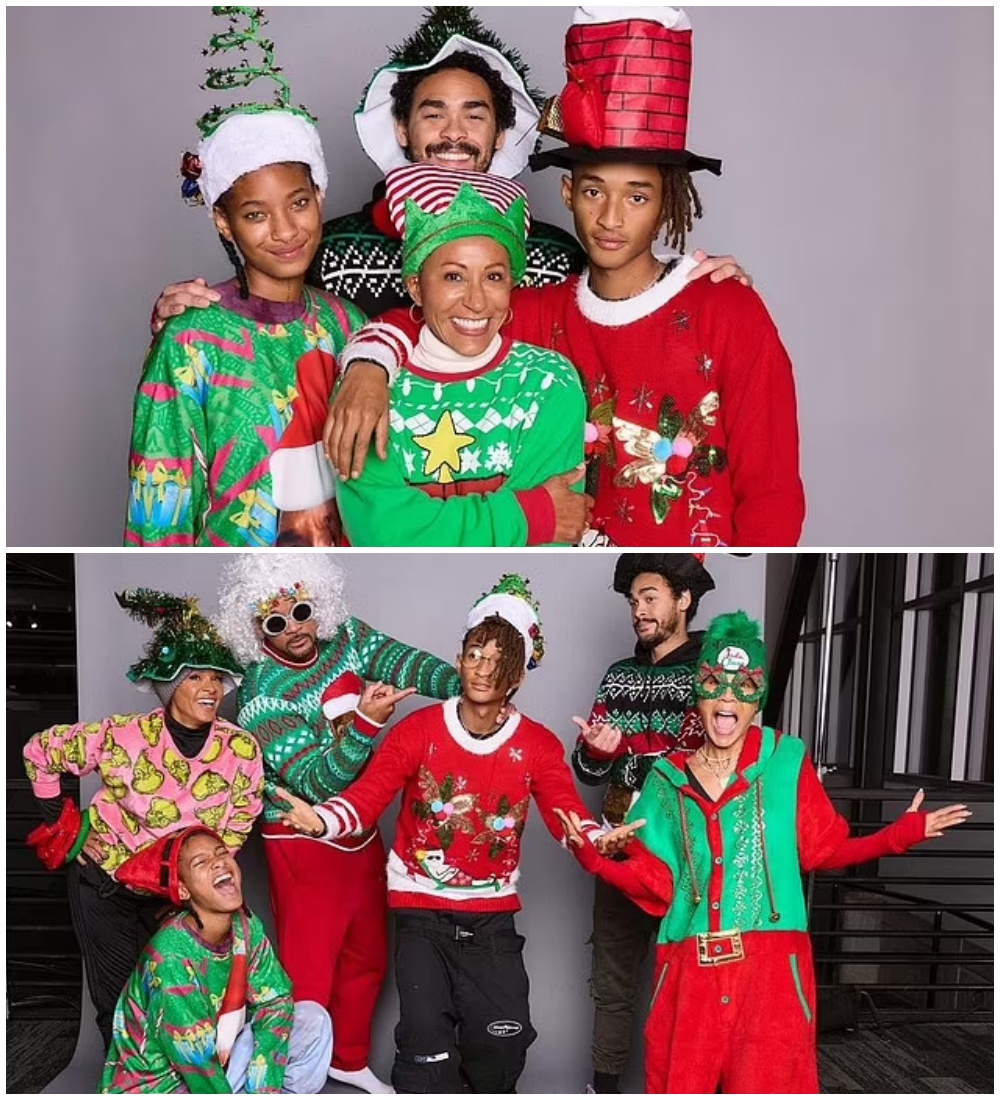 Will Smith, Jada Pinkett Smith and Family Pose in Silly Hats, Ugly