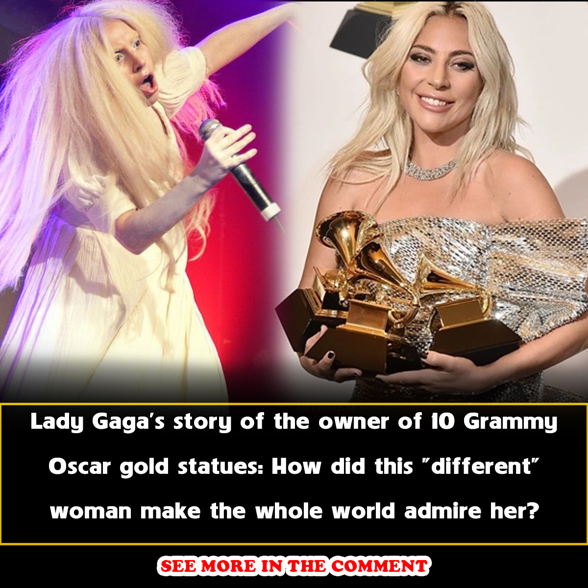 (X) Lady Gaga's story of the owner of 10 Grammy Oscar gold statues: How ...