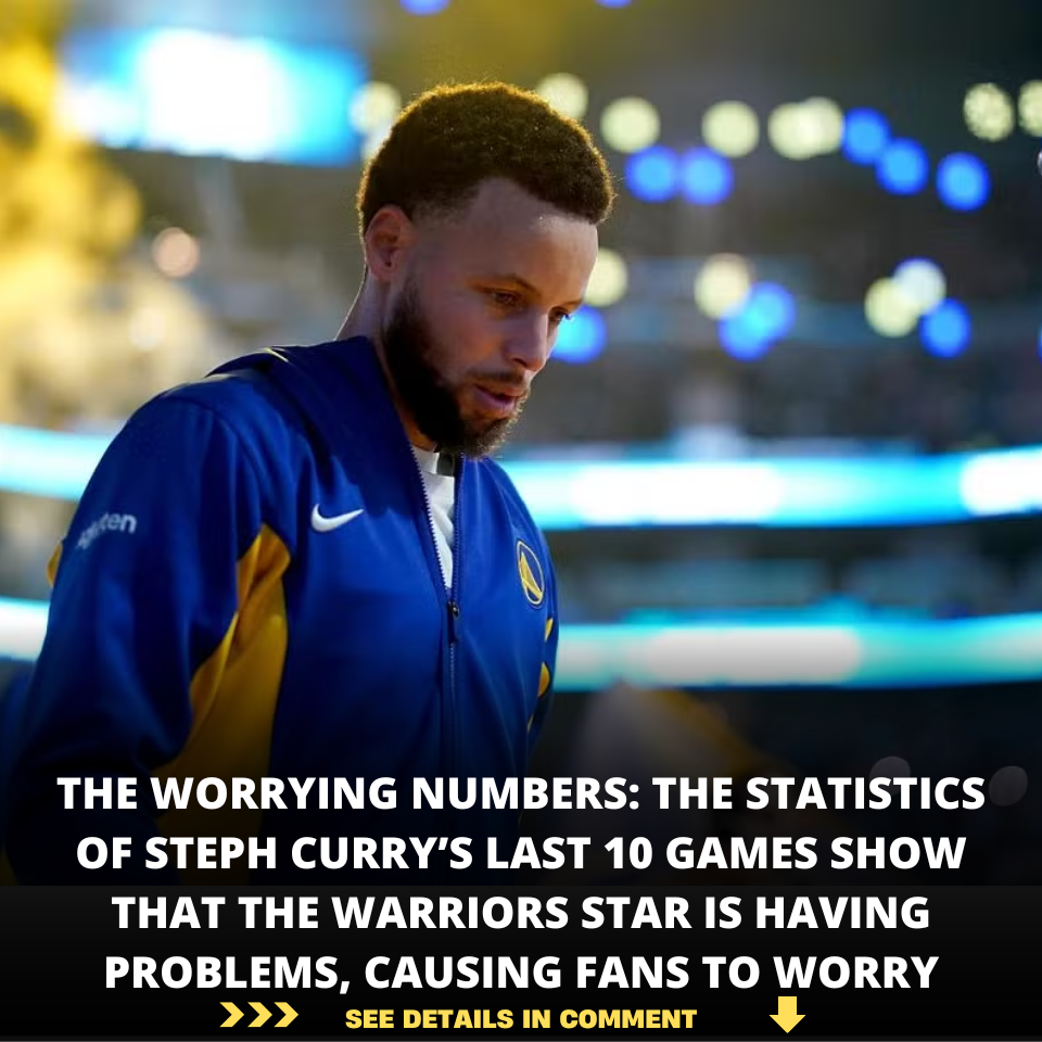 The worrying numbers: The statistics of Steph Curry’s last 10 games