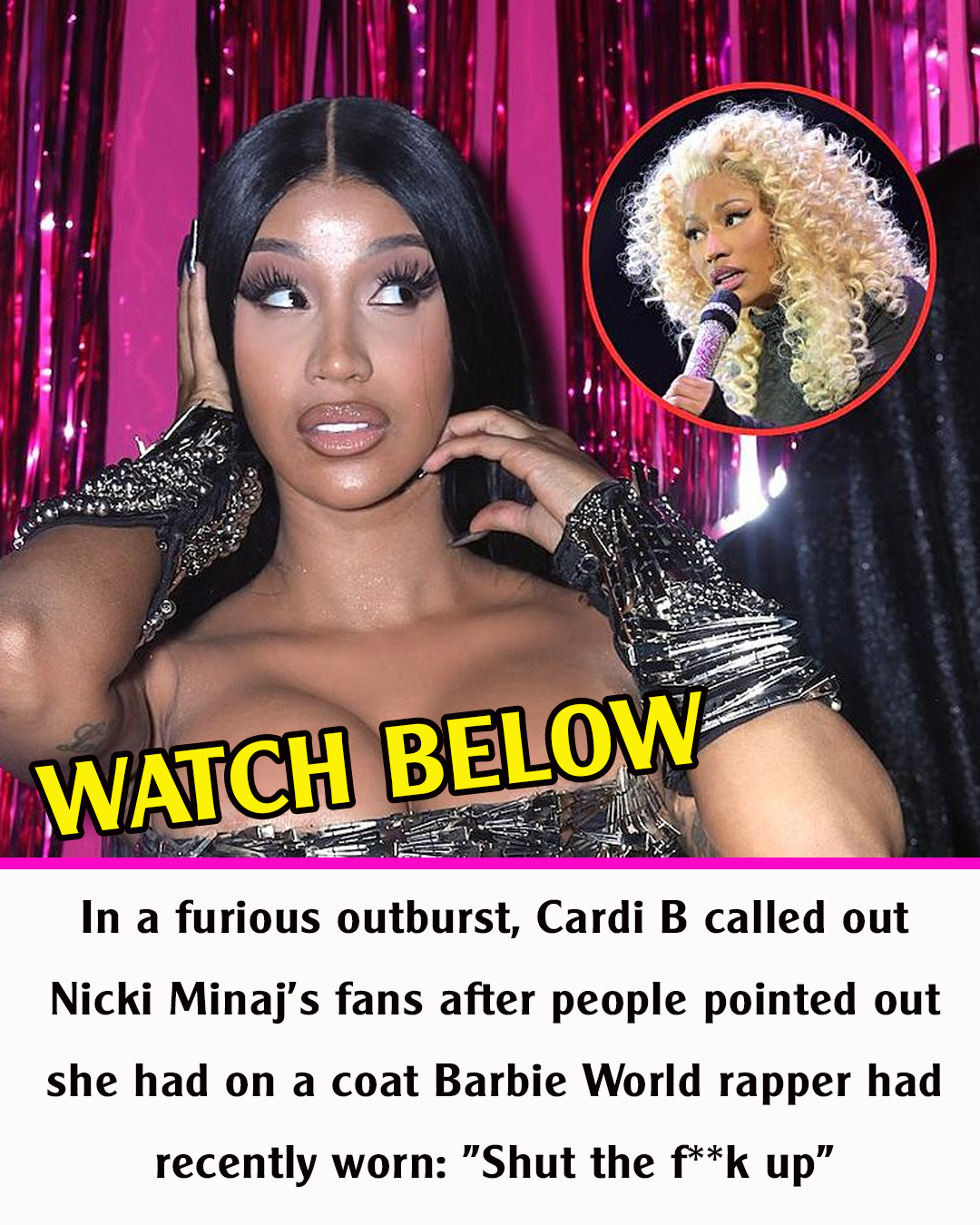 Cardi B Goes On A Rant After Fans Accuses Her Of Copying Nicki Minaj’s ...