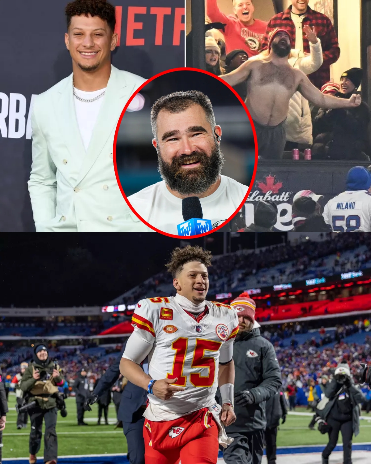 Patrick Mahomes Calls Jason Kelces Shirtless Celebration At Travis Game Just Jason Being