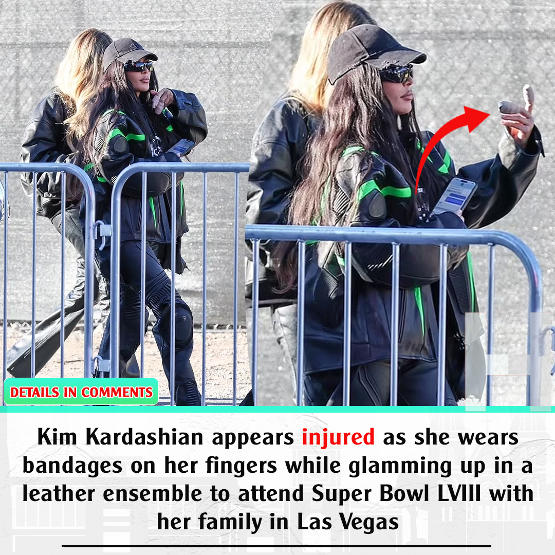 Kim Kardashian Appears Injured As She Wears Bandages On Her Fingers ...