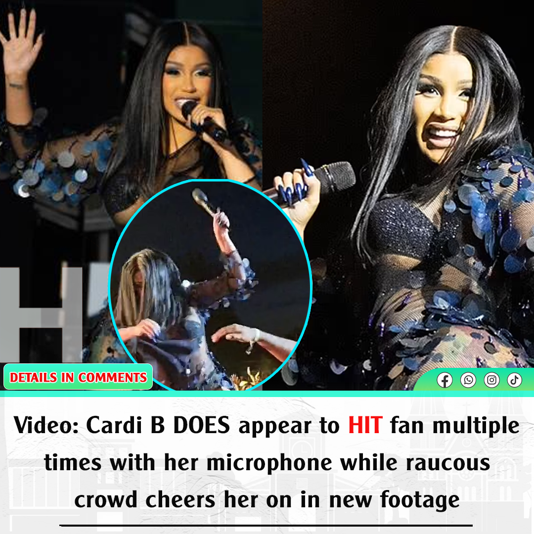 Video: Cardi B DOES Appear To Hit Fan Multiple Times With Her ...