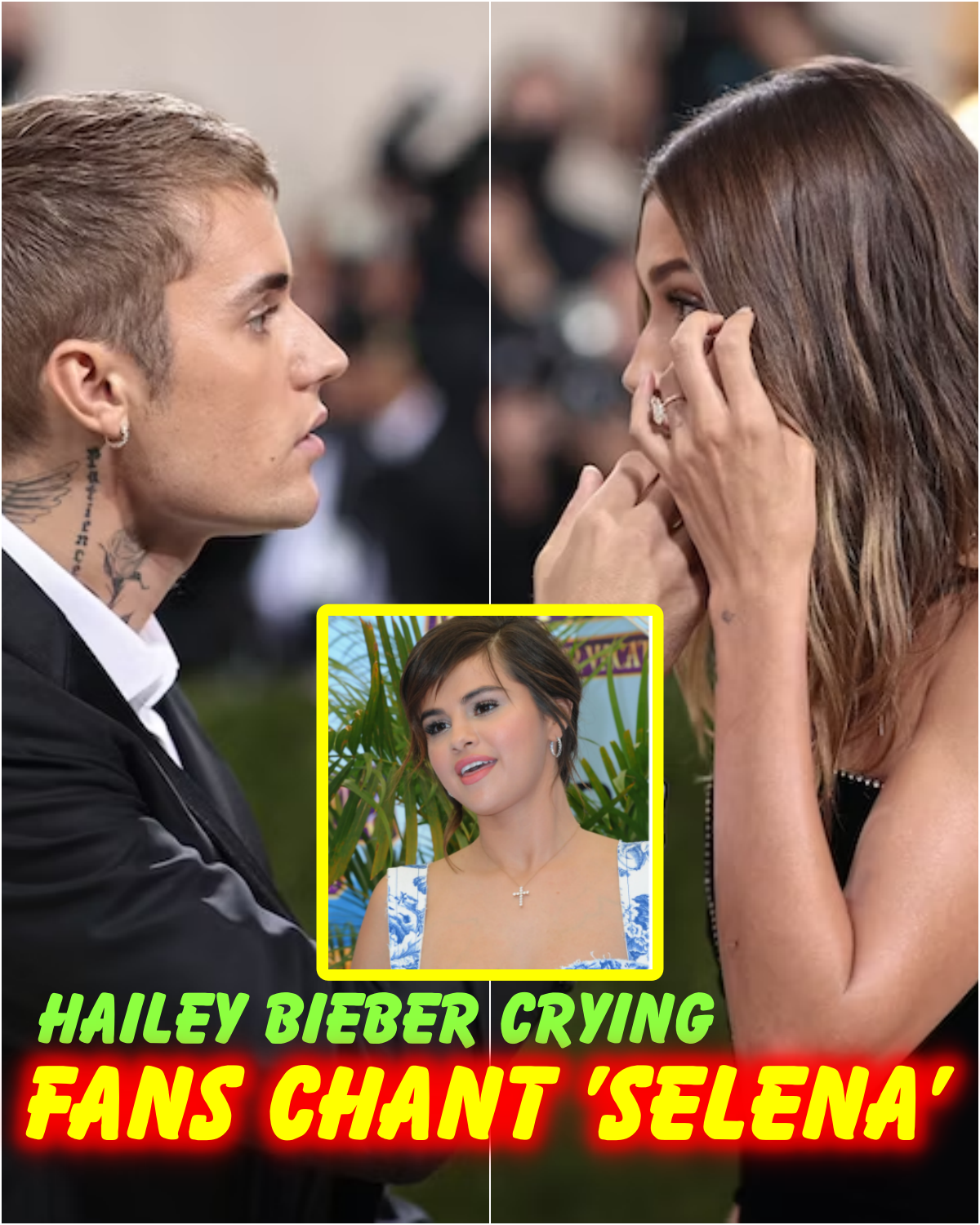 Selena Gomez Reacts To Hailey Bieber Crying At The Met Gala | HO - News