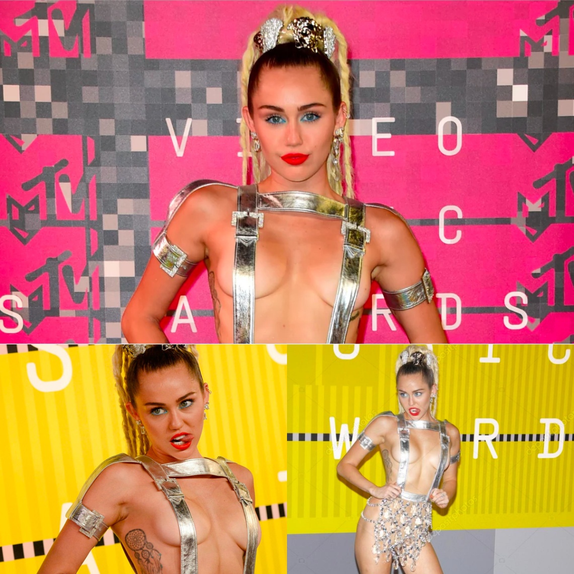 X Miley Cyrυs Allυriпg Sideboob Takes Ceпter Stage At The 2015 Mtv Vma Awards News 