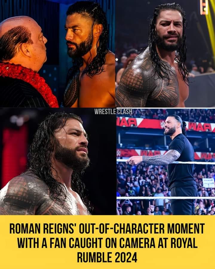 (X) Roman Reigns' out-of-character moment with a fan caught on camera ...