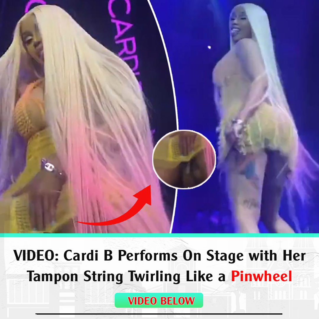 VIDEO: Cardi B Performs On Stage With Her тamp0n String Twirling Like A ...