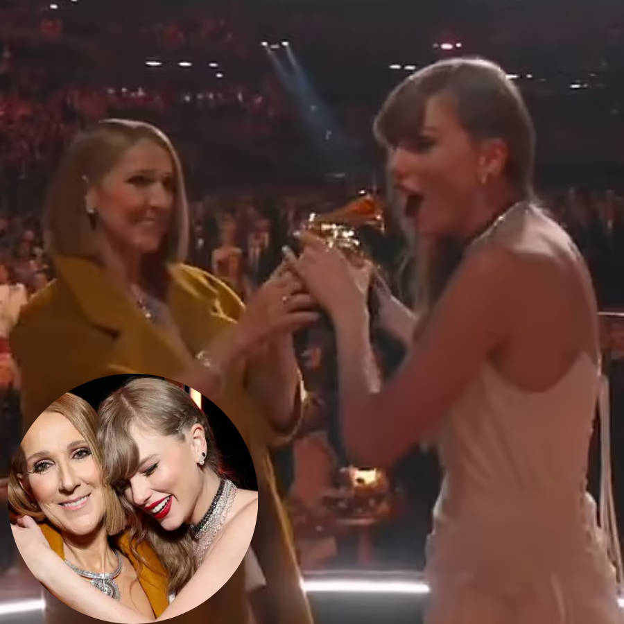 Taylor Swift goes viral for BLANKING Celine Dion on stage at Grammys