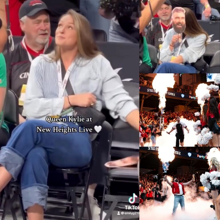 WATCH as Kylie Kelce hilariously hides her face as she gets HUGE(01)