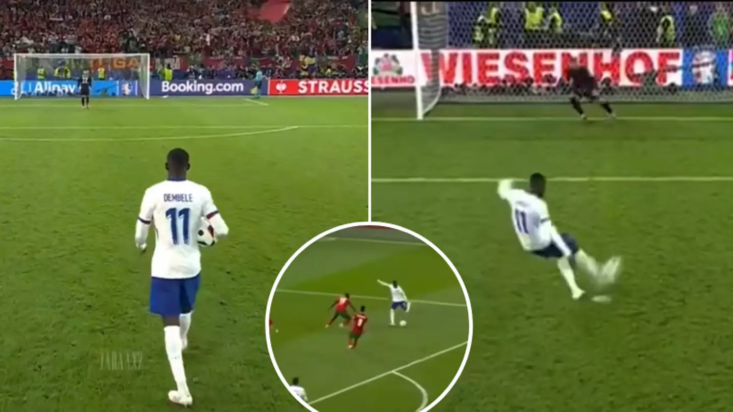 Ousmane Dembele casually takes penalty vs Portugal with his weak foot ...